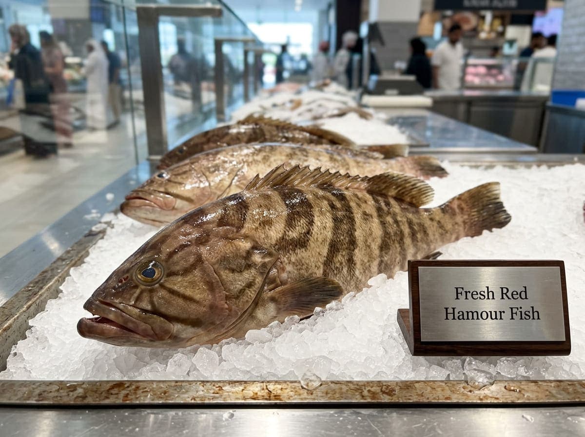 Fresh Red Hamour Fish سمك الهامور الأحمر Rich Taste for Premium Seafood Meals