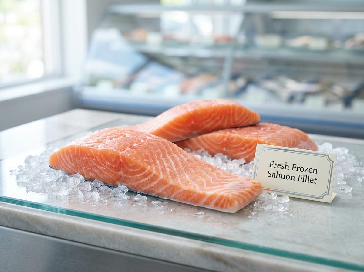 Buy Fresh Premium Frozen Salmon Fillet (سلمون نرويجي مجمد) 1kg in Dubai UAE